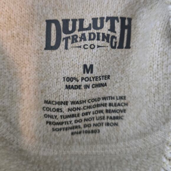Duluth Trading Co Active Wear Heathered Tan Sweater Pockets Women's M - Picture 5 of 5
